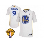 Men's Adidas Golden State Warriors #9 Andre Iguodala Authentic White Alternate 2017 The Finals Patch NBA Jersey