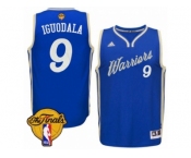 Men's Adidas Golden State Warriors #9 Andre Iguodala Swingman Royal Blue 2015-16 Christmas Day 2017 The Finals Patch NBA Jersey