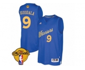 Men's Adidas Golden State Warriors #9 Andre Iguodala Swingman Royal Blue 2016-2017 Christmas Day 2017 The Finals Patch NBA Jersey