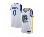 Men's Golden State Warriors #0 D'Angelo Russell Authentic White Basketball Jersey - Association Edition