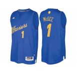 Men's Golden State Warriors #1 JaVale McGee 2016 Christmas Day Royal NBA Swingman Jersey