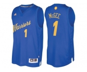 Men's Golden State Warriors #1 JaVale McGee 2016 Christmas Day Royal NBA Swingman Jersey