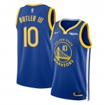 Men's Golden State Warriors #10 Jimmy Bulter III Blue 2025 Icon Edition Stitched Basketball Jersey