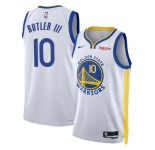 Men's Golden State Warriors #10 Jimmy Bulter III White 2025 Association Edition Swingman Stitched Basketball Jersey