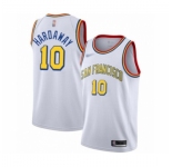 Men's Golden State Warriors #10 Tim Hardaway Swingman White Hardwood Classics Basketball Jersey - San Francisco Classic Edition