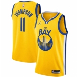 Men's Golden State Warriors #11 Klay Thompson Jordan Brand Gold 2020-21 Swingman Jersey