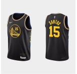 Men's Golden State Warriors #15 Gui Santos 2022 Black Stitched Basketball Jersey