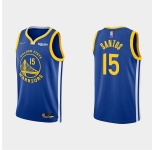Mens Golden State Warriors #15 Gui Santos 2022 Royal Stitched Basketball Jersey