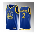 Men's Golden State Warriors #2 Brandin Podziemski Royal 2023 Draft Icon Edition Swingman Stitched Basketball Jersey