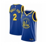 Men's Golden State Warriors #2 Willie Cauley-Stein Authentic Royal Finished Basketball Jersey - Icon Edition