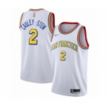 Men's Golden State Warriors #2 Willie Cauley-Stein Authentic White Hardwood Classics Basketball Jersey - San Francisco Classic Edition