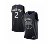 Men's Golden State Warriors #2 Willie Cauley-Stein Swingman Black Basketball Jersey 2019-20 City Edition