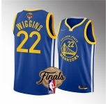 Men's Golden State Warriors #22 Andrew Wiggins Royal 2022 Finals Stitched Jersey