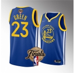 Men's Golden State Warriors #23 Draymond Green 2022 Blue NBA Finals Stitched Jersey