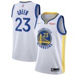 Men's Golden State Warriors #23 Draymond Green 2022 White 75th Anniversary Stitched Jersey