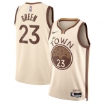 Men's Golden State Warriors #23 Draymond Green Tan 2025-26 City Edition Stitched Basketball Jersey