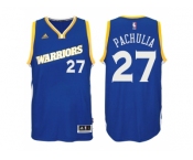 Men's Golden State Warriors #27 Zaza Pachulia 2016-17 Crossover Alternate Blue New Swingman Jersey