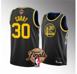 Men's Golden State Warriors #30 Stephen Curry 2022 Black NBA Finals Stitched Jersey