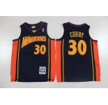 Men's Golden State Warriors #30 Stephen Curry Nike Navy  Mitchell & Ness  Player  jersey