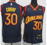 Men's Golden State Warriors #30 Stephen Curry Nike Navy Swingman Player Jersey