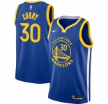 Men's Golden State Warriors #30 Stephen Curry Nike Royal 2020-21 Swingman Jersey