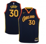 Men's Golden State Warriors #30 Stephen Curry Swingman Dark blue Basketball Jersey 2020-2021  City Edition
