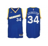 Men's Golden State Warriors #34 Shaun Livingston 2016-17 Crossover Alternate Blue New Swingman Jersey