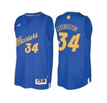 Men's Golden State Warriors #34 Shaun Livingston 2016 Christmas Day Royal NBA Swingman Jersey