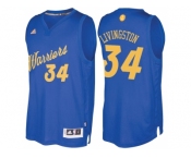 Men's Golden State Warriors #34 Shaun Livingston 2016 Christmas Day Royal NBA Swingman Jersey