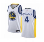 Men's Golden State Warriors #4 Omari Spellman Authentic White Basketball Jersey - Association Edition