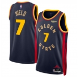 Men's Golden State Warriors #7 Buddy Hield Navy 2024-25 City Edition Stitched Basketball Jersey