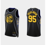 Men's Golden State Warriors  #95 Juan Toscano-Anderson Nike 2021-22 City Edition Diamond Black Jersey
