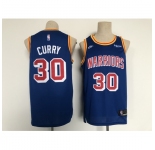 Men's Nike Golden State Warriors #30 Stephen Curry Blue Stitched Basketball Jersey