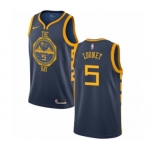 Men's Nike Golden State Warriors #5 Kevon Looney Authentic Navy Blue NBA Jersey - City Edition