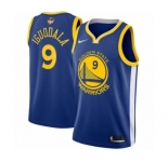 Men's Nike Golden State Warriors #9 Andre Iguodala Swingman Royal Blue Road 2018 NBA Finals Bound NBA Jersey - Icon Edition