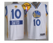 NBA Golden State Warrlors #10 David Lee White 2014-15 Christmas Day The Finals Patch Stitched Jerseys