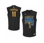 NBA Golden State Warrlors #11 Klay Thompson Black 2015 NBA Finals Champions Stitched jerseys