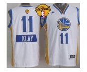 NBA Golden State Warrlors #11 Klay Thompson White 2014-15 Christmas Day The Finals Patch Stitched Jerseys