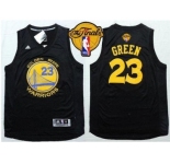 NBA Golden State Warrlors #23 Draymond Green Black Fashion The Finals Patch Stitched jerseys