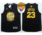 NBA Golden State Warrlors #23 Draymond Green Black Fashion The Finals Patch Stitched jerseys