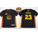 NBA Golden State Warrlors #23 Draymond Green Black Slate Chinese New Year The Finals Patch Stitched Jerseys