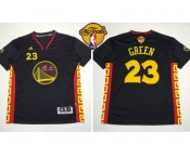 NBA Golden State Warrlors #23 Draymond Green Black Slate Chinese New Year The Finals Patch Stitched Jerseys
