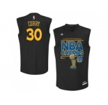 NBA Golden State Warrlors #30 Stephen Curry Black 2015 NBA Finals Champions Stitched jerseys