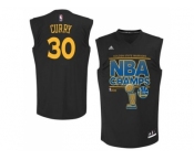 NBA Golden State Warrlors #30 Stephen Curry Black 2015 NBA Finals Champions Stitched jerseys