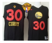 NBA Golden State Warrlors #30 Stephen Curry Black New Fashion The Finals Patch Stitched Jerseys