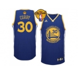 NBA Golden State Warrlors #30 Stephen Curry Blue Resonate Fashion Swingman The Finals Patch Stitched Jerseys