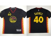 NBA Golden State Warrlors #40 Harrison Barnes Black Slate Chinese New Year Stitched Jerseys