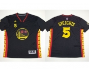 NBA Golden State Warrlors #5 Marreese Speights Black Slate Chinese New Year Stitched Jerseys