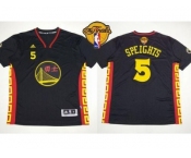NBA Golden State Warrlors #5 Marreese Speights Black Slate Chinese New Year The Finals Patch Stitched Jerseys
