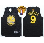 NBA Golden State Warrlors #9 Andre Iguodala Black Fashion The Finals Patch Stitched jerseys